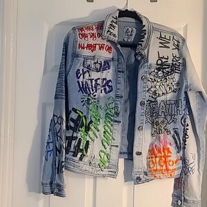 Graffiti Jean Jacket.